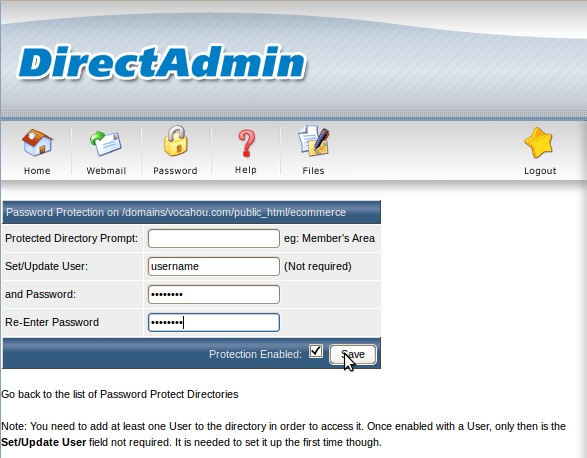 تنظیم رمز برای پوشه ها در کنترل پنل ها