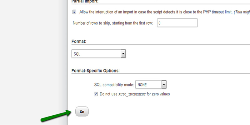 آموزش رستور بک آپ دیتابیس با phpMyAdmin