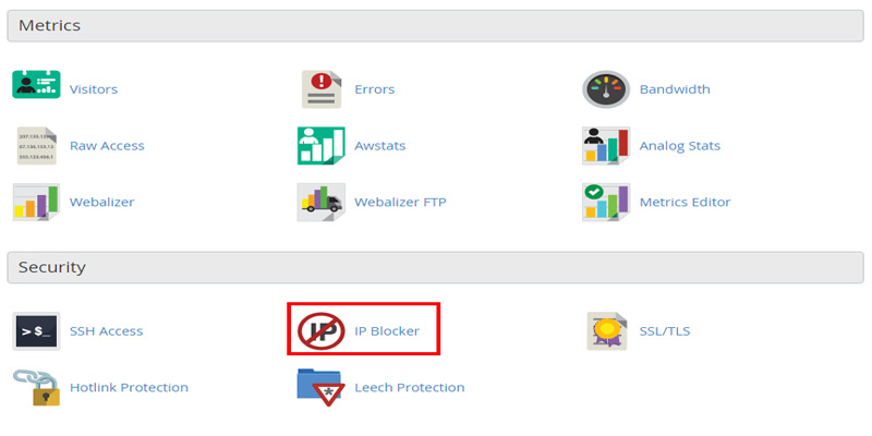 آموزش مسدود سازی IP در سی پنل