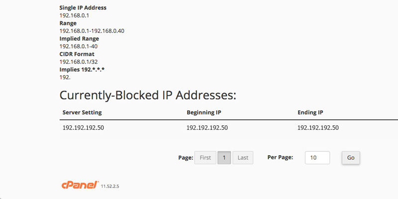 آموزش مسدود سازی IP در سی پنل