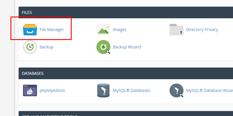 نمایش فایل های مخفی در cPanel