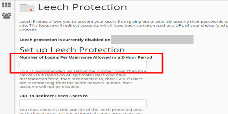 آموزش تنظیم Leech Protection در سی پنل