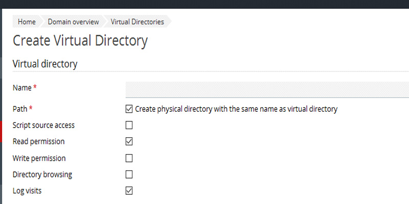 آموزش ساخت Virtual Directory در پلسک