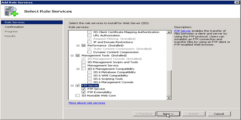 آموزش نصب FTP Server در ویندوز سرور 2008