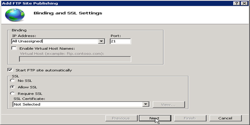 آموزش کانفیگ FTP Server در ویندوز سرور 2008