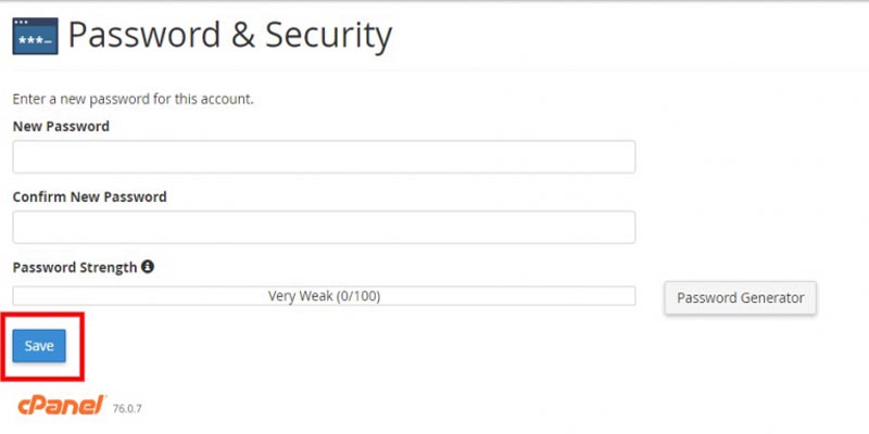 آموزش تغییر رمز ایمیل در cPanel و Webmail