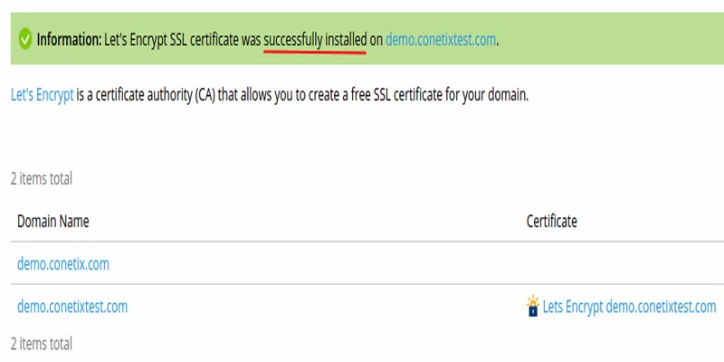 آموزش کامل نصب و فعالسازی Lets Encrypt در Plesk