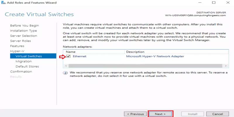 آموزش کامل نصب و کانفیگ Hyper-V در ویندوز سرور 2019