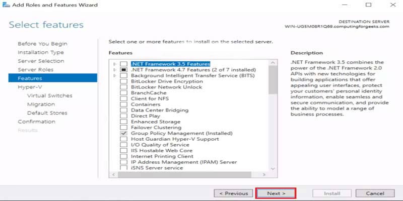 آموزش کامل نصب و کانفیگ Hyper-V در ویندوز سرور 2019