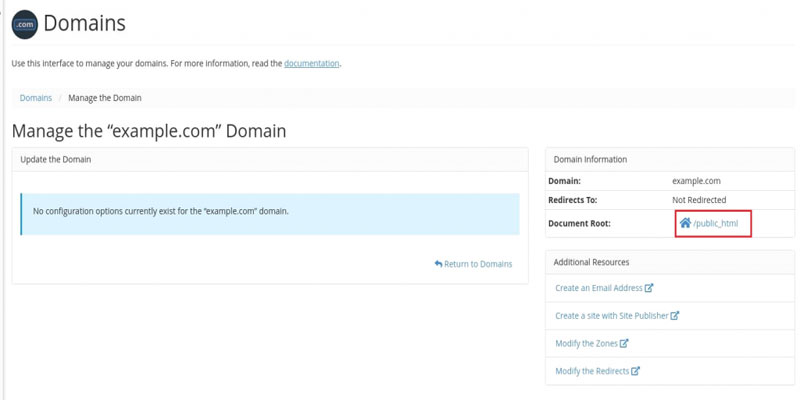 آموزش کامل مدیریت دامنه در سی پنل