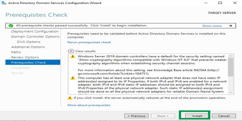 آموزش کانفیگ Domain Controler در ویندوز سرور 2019