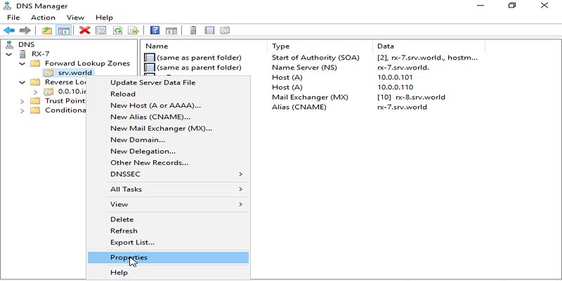 تنظیم Secondary Zone در ویندوز سرور 2019