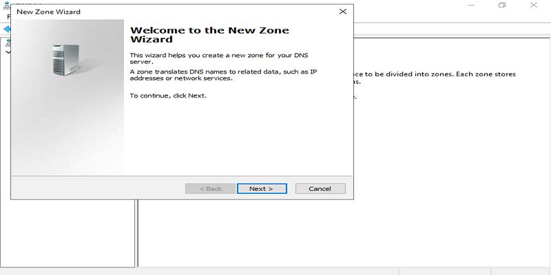 تنظیم Secondary Zone در ویندوز سرور 2019