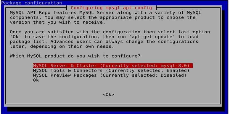 نصب MySQL روی سرور