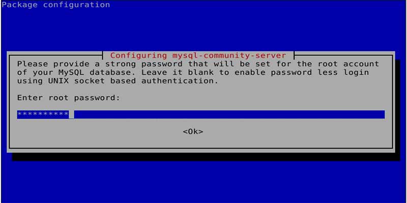 نصب MySQL روی دبیان